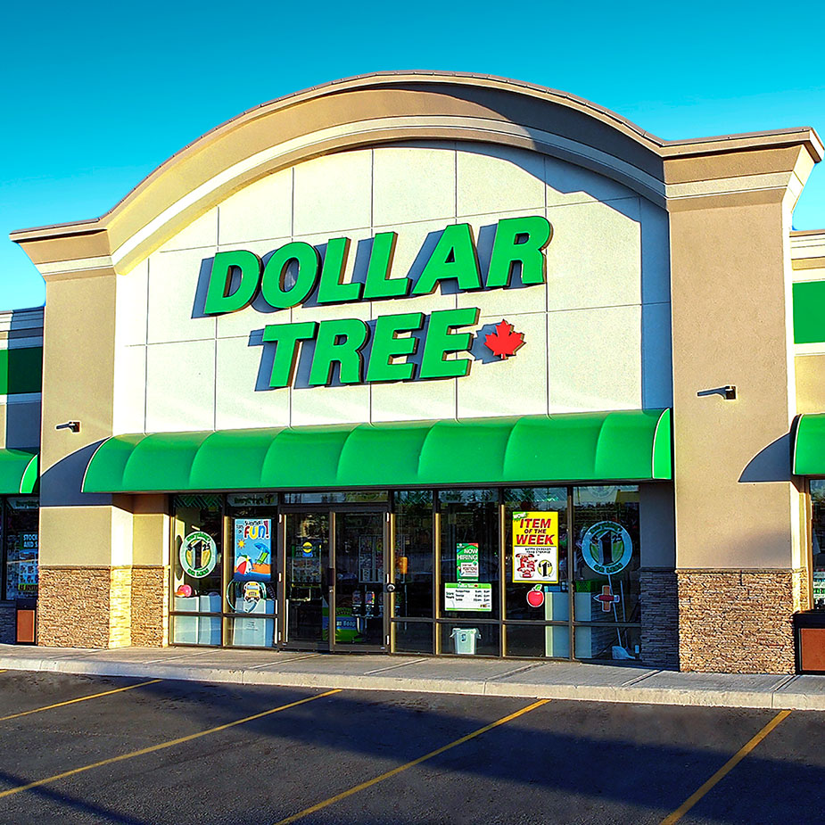 Dollar Tree Canada Store storefront. Your local health & beauty products in Winnipeg, Manitoba